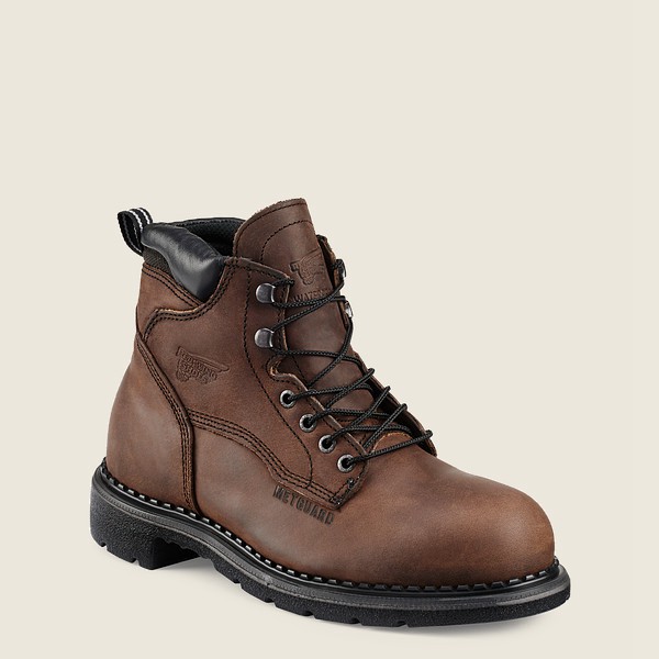 Red Wing Safety Boots Supersole® - 6-Inch Waterproof Toe Metguard - Brune/Svart - Herre 1496-OSKQY